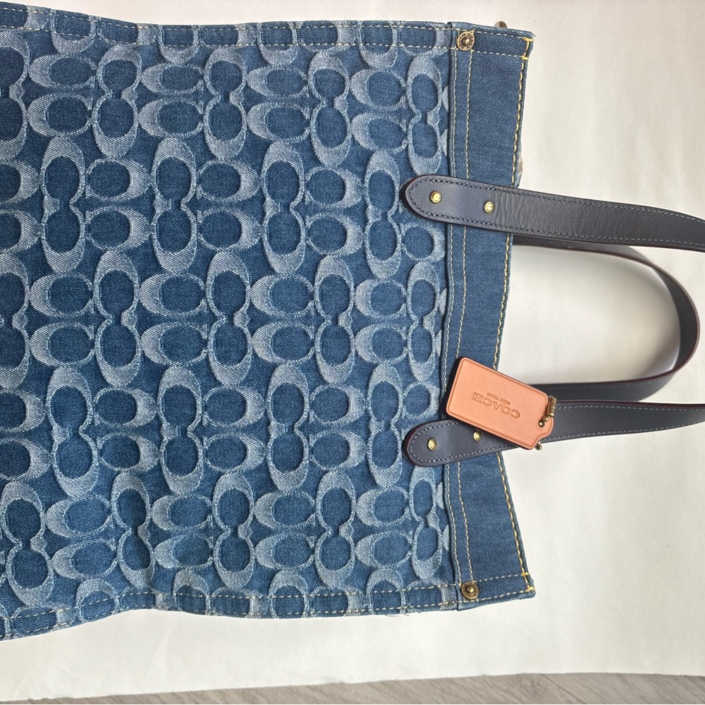 Coach Field Tote in Signature Denim